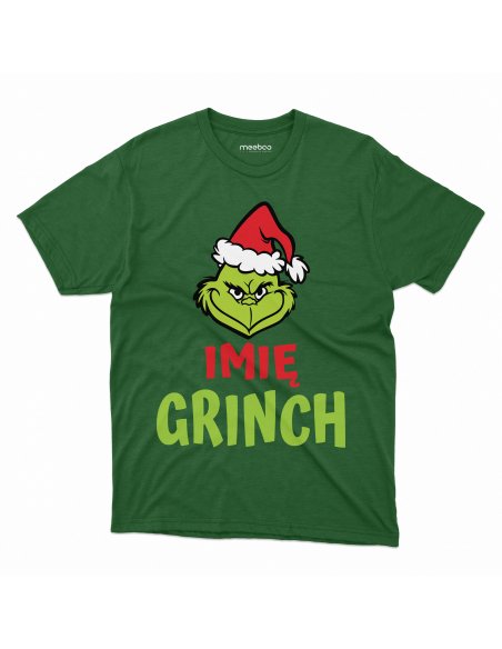 KOSZULKA MĘSKA Grinch + Twoje imię