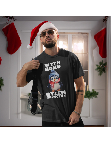 KOSZULKA MĘSKA W tym roku byłem grzeczny
