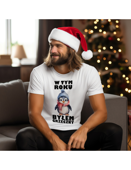 KOSZULKA MĘSKA W tym roku byłem grzeczny