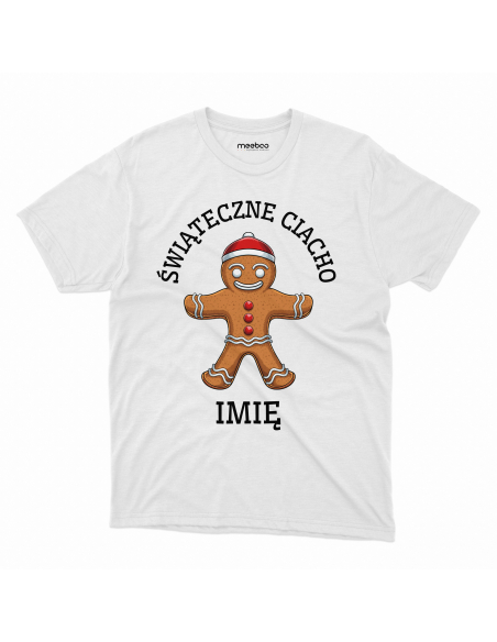 KOSZULKA MĘSKA Świąteczny ciastek + Twoje imię