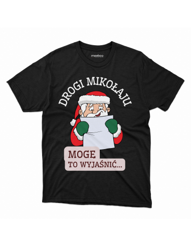 KOSZULKA MĘSKA Drogi mikołaju, mogę...