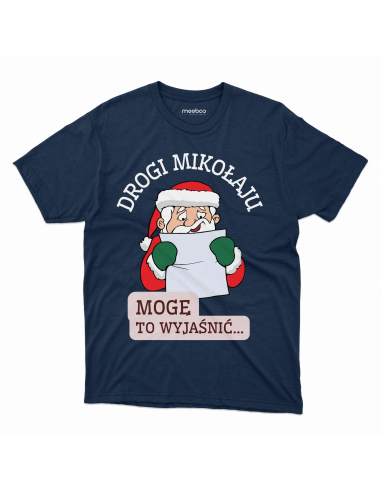 KOSZULKA MĘSKA Drogi mikołaju, mogę...