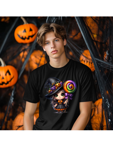 Koszulka DZIECIĘCA Halloween wiedźma...