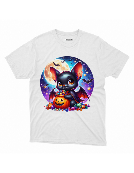 Koszulka DZIECIĘCA Halloween nietoperz z dynią