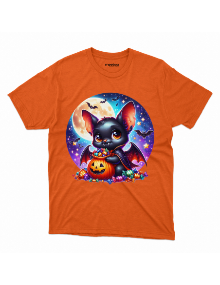 Koszulka DZIECIĘCA Halloween nietoperz z dynią