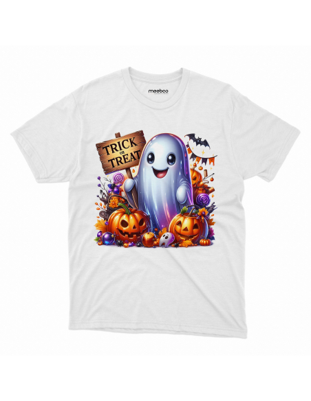 Koszulka DZIECIĘCA Halloween duszek cukierek albo psikus