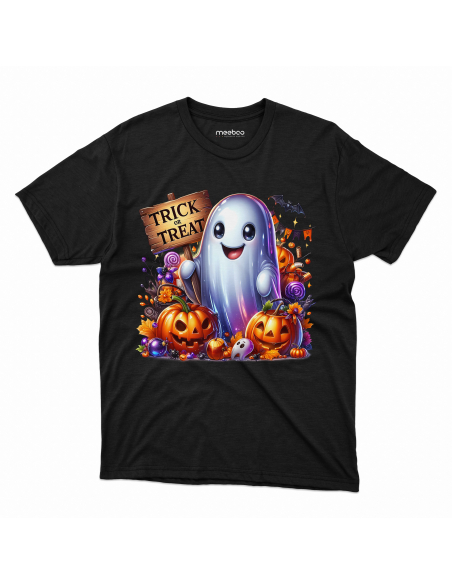 Koszulka DZIECIĘCA Halloween duszek cukierek albo psikus