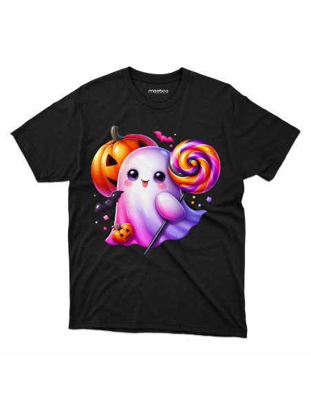 Koszulka DZIECIĘCA Halloween duszek z lizakiem