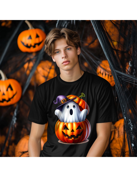 Koszulka DZIECIĘCA Halloween duszek w dyni