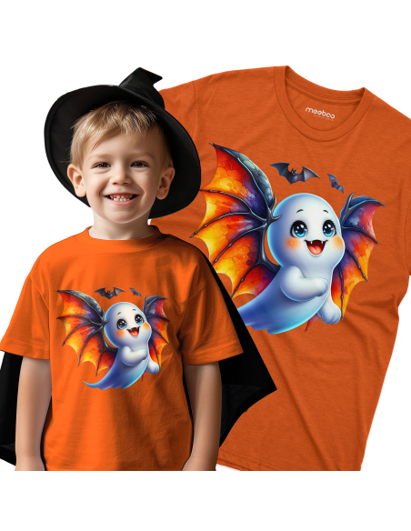 Koszulka DZIECIĘCA Halloween duszek nietoperz