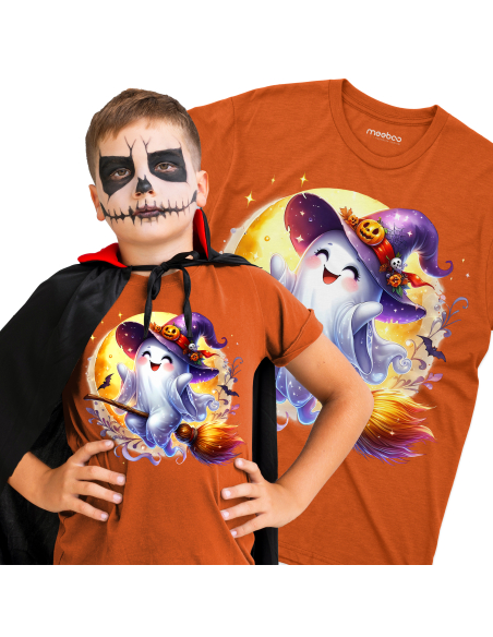 Koszulka DZIECIĘCA Halloween duszek z księżycem