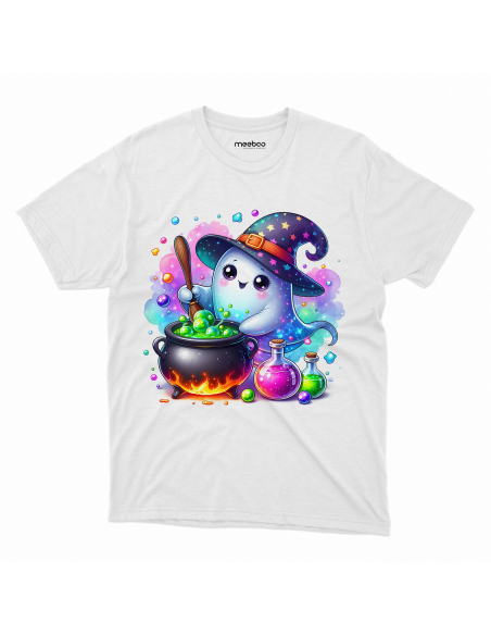 Koszulka DZIECIĘCA Halloween duszek gotujący mikstury