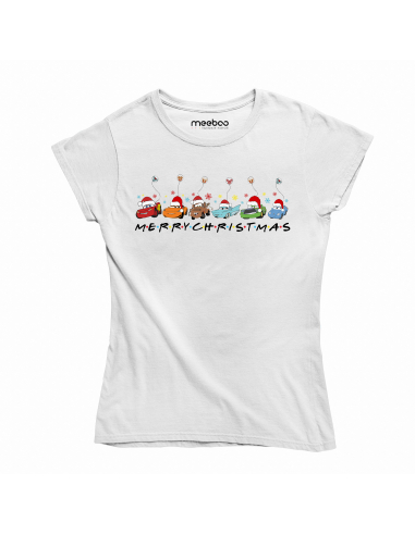 KOSZULKA DAMSKA Merry Christmas Auta