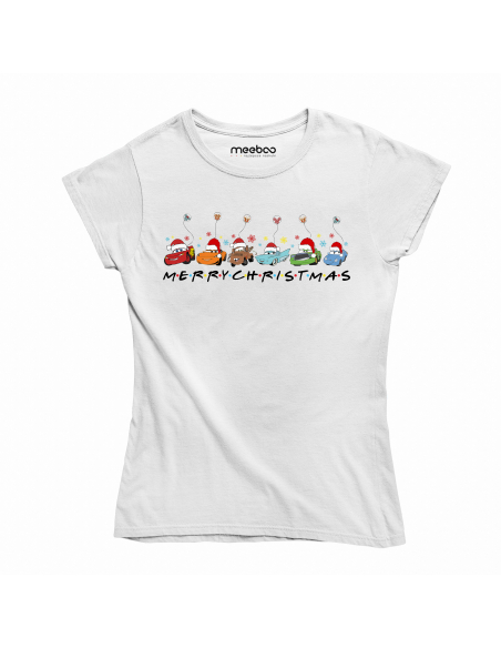 KOSZULKA DAMSKA Merry Christmas Auta