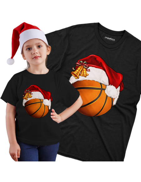 KOSZULKA DZIECIĘCA Świąteczna piłka do koszykówki