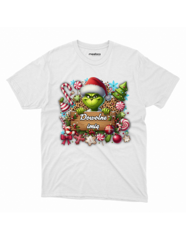 KOSZULKA DZIECIĘCA Grinch z tabliczka...