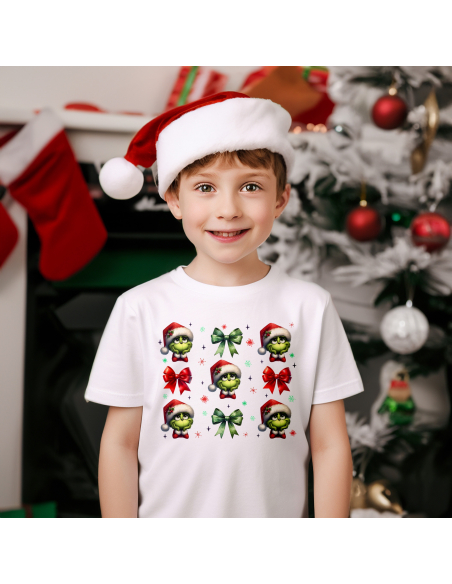 KOSZULKA DZIECIĘCA Grinch i wstążki