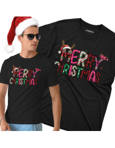 KOSZULKA MĘSKA Napis Merry...