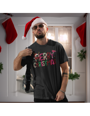 KOSZULKA MĘSKA Napis Merry Christmas