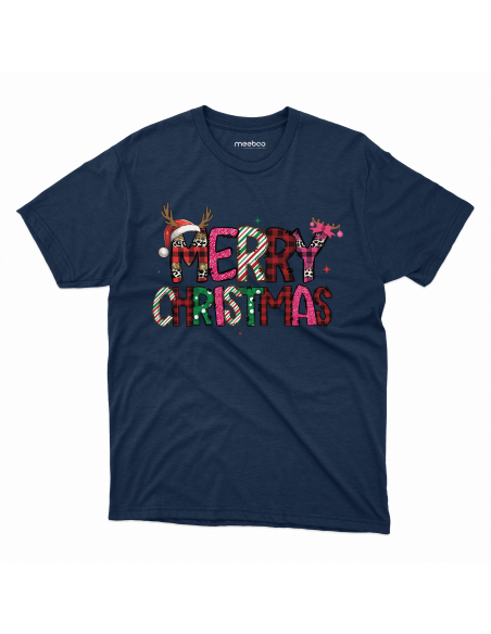 KOSZULKA MĘSKA Napis Merry Christmas
