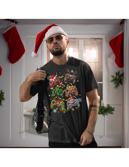 KOSZULKA MĘSKA Świąteczne pady do gry