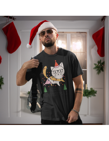 KOSZULKA MĘSKA Meowy Christmas