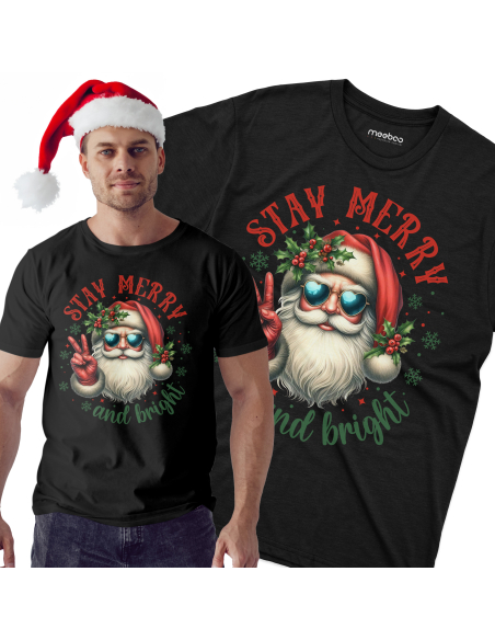 KOSZULKA MĘSKA Stay merry and bright