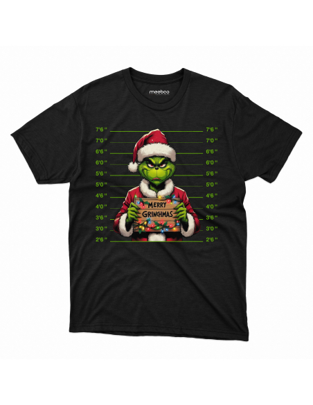 KOSZULKA MĘSKA Merry Grinchmas skazany