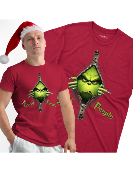 KOSZULKA MĘSKA Grinch Eww People suwak