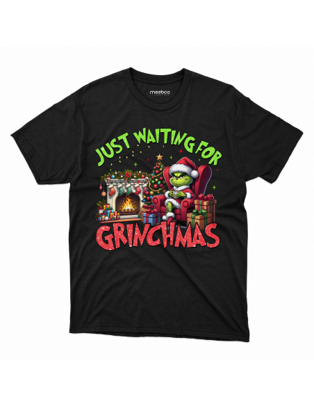 KOSZULKA MĘSKA Just waiting for Grinchmas