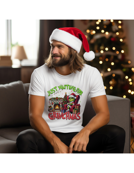 KOSZULKA MĘSKA Just waiting for Grinchmas
