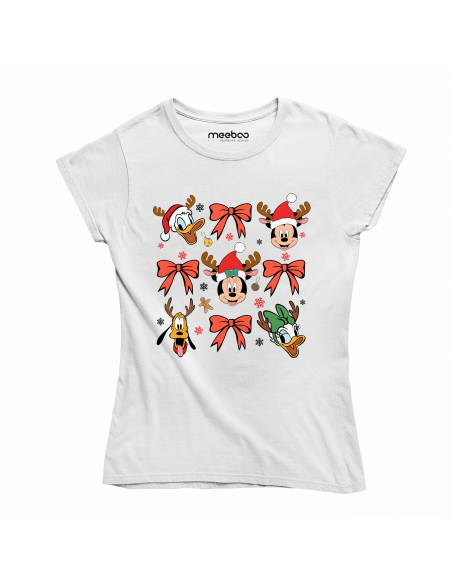 KOSZULKA DAMSKA Świąteczna Myszka Miki