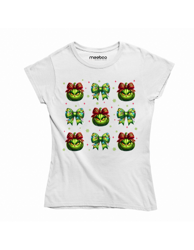 KOSZULKA DAMSKA Grinch i wstążki