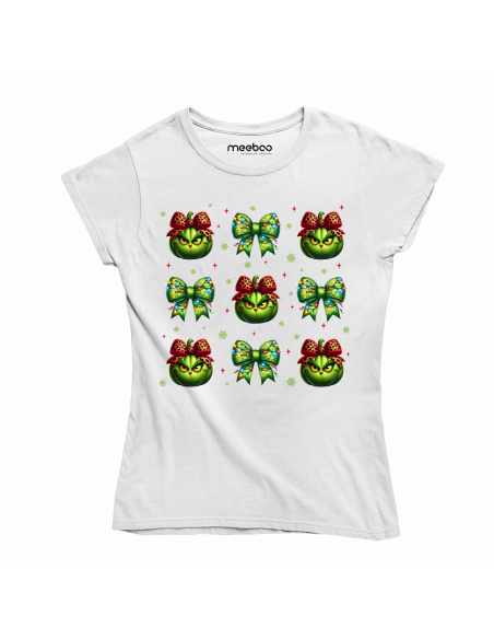 KOSZULKA DAMSKA Grinch i wstążki