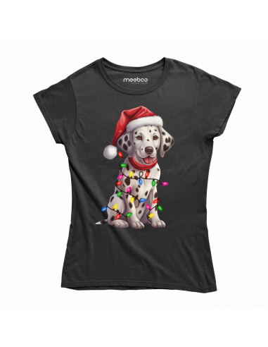 KOSZULKA DAMSKA Świąteczny dalmatyńczyk