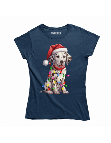 KOSZULKA DAMSKA Świąteczny dalmatyńczyk