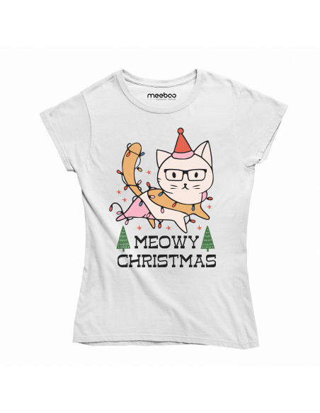 KOSZULKA DAMSKA Meowy Christmas