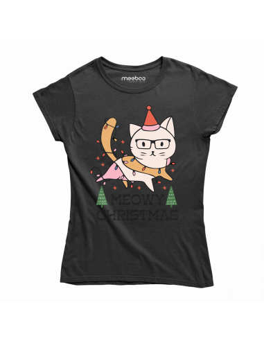 KOSZULKA DAMSKA Meowy Christmas