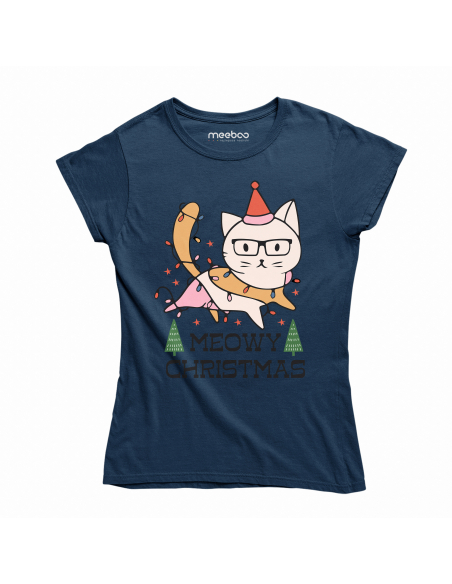 KOSZULKA DAMSKA Meowy Christmas