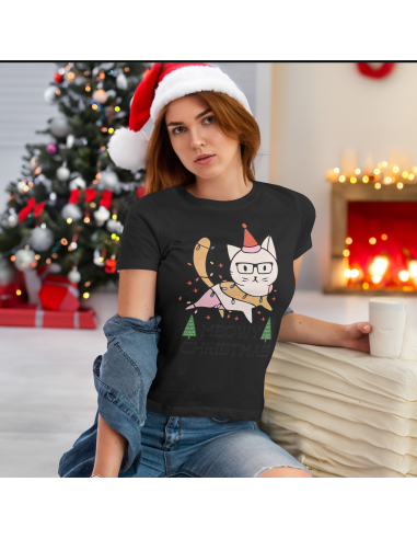KOSZULKA DAMSKA Meowy Christmas