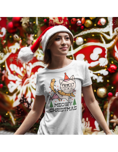 KOSZULKA DAMSKA Meowy Christmas
