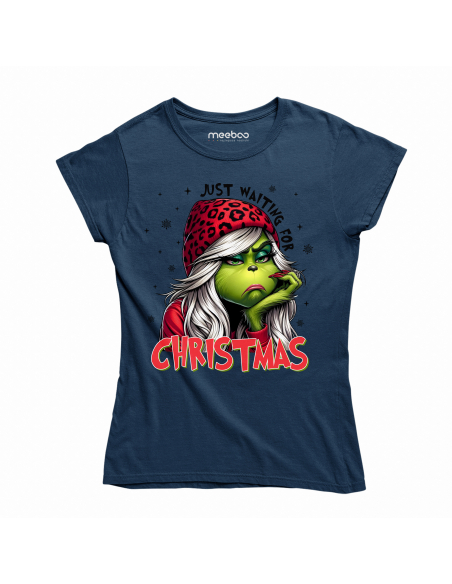 KOSZULKA DAMSKA Grinch just waiting for Christmas