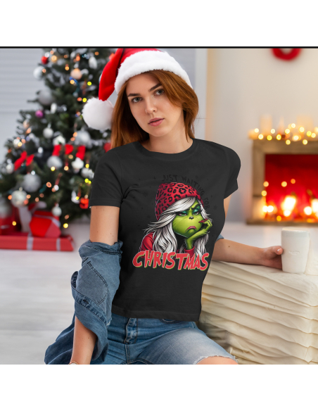 KOSZULKA DAMSKA Grinch just waiting for Christmas