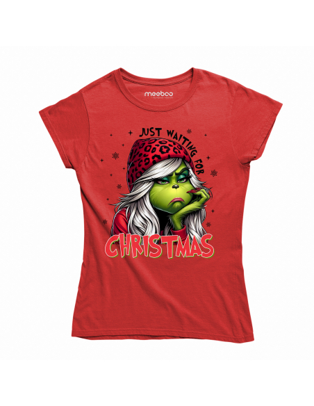 KOSZULKA DAMSKA Grinch just waiting for Christmas