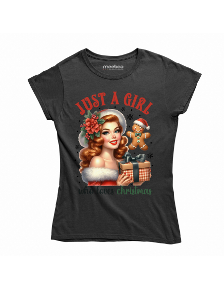 KOSZULKA DAMSKA Just a girl who loves Christmas