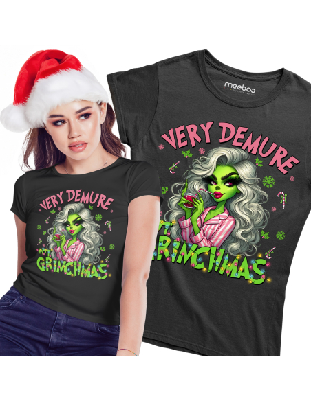 KOSZULKA DAMSKA Very Demure Grinchmas