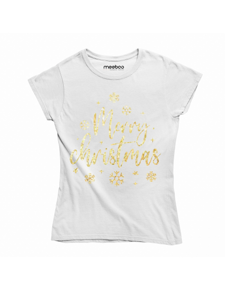 KOSZULKA DAMSKA Gold Merry Christmas