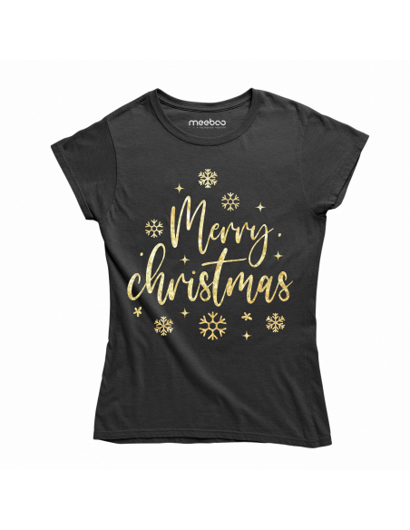 KOSZULKA DAMSKA Gold Merry Christmas