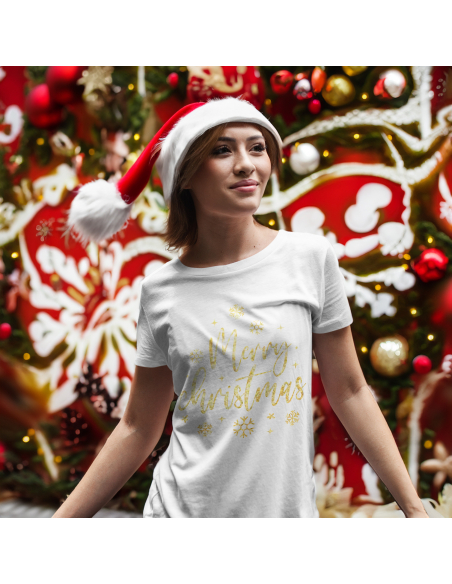 KOSZULKA DAMSKA Gold Merry Christmas