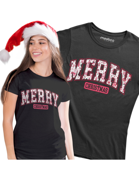 KOSZULKA DAMSKA Napis Merry Christmas